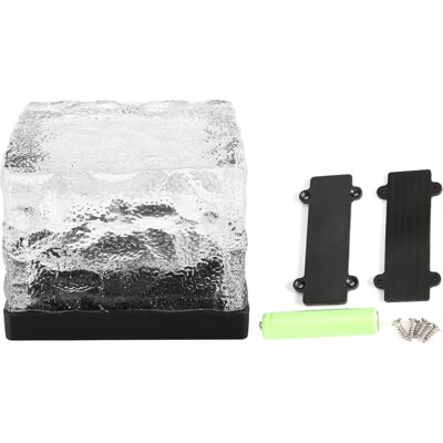 YOTOWN Lampe Brique Glace – Solaire Led – Étanche – Enterrée – Lumière Bleue – Jardin / Cour Extérieure - Publicité YOTOWN Lampe Brique Glace – Solaire Led – Étanche – Enterrée – Lumière Bleue – Jardin / Cour Extérieure - Publicité