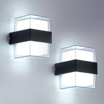 SANS MARQUE Applique Murale Chambre2pcs 12w Led Applique Murale Exterieur 6000k Blanc Froid Luminaire Applique Murale Ip65 Acrylique 960lm Pour Jardins, Patios, Murs Extérieurs. Taille Totale : 105 X 90 - Publicité SANS MARQUE Applique Murale Chambre2pcs 12w Led Applique Murale Exterieur 6000k Blanc Froid Luminaire Applique Murale Ip65 Acrylique 960lm Pour Jardins, Patios, Murs Extérieurs. Taille Totale : 105 X 90 - Publicité