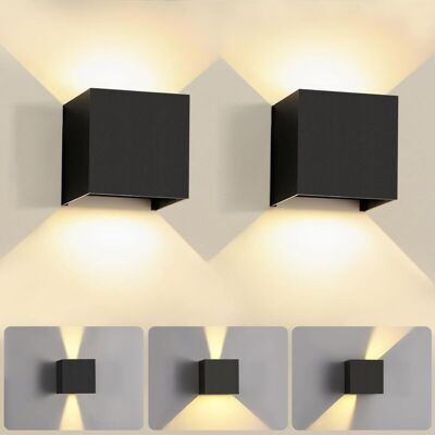 PELTOR Applique Murale Led 12w Orientable – Blanc Chaud 3000k – Ip65 Étanche – Intérieur/extérieur – Pour Salon, Chambre, Terrasse(2pcs) - Publicité PELTOR Applique Murale Led 12w Orientable – Blanc Chaud 3000k – Ip65 Étanche – Intérieur/extérieur – Pour Salon, Chambre, Terrasse(2pcs) - Publicité