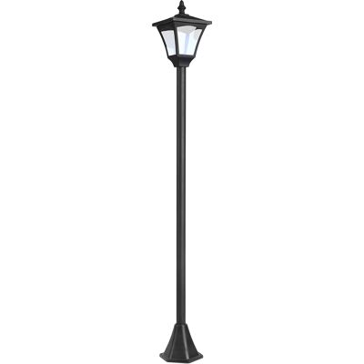 HEAT Lampadaire Solaire D'Extérieur, Lanterne Led Classique, 30 Lumens, Dimensions 15 X 15 X 120 Cm (l X L X H), Noir - Publicité HEAT Lampadaire Solaire D'Extérieur, Lanterne Led Classique, 30 Lumens, Dimensions 15 X 15 X 120 Cm (l X L X H), Noir - Publicité