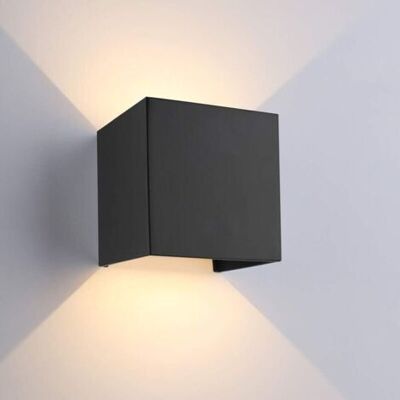 NO BRAND Pair Applique Murale Led 12w Pour L'Extérieur Lampe Murale Blanc Chaud Étanche Ip54 Lampe Avec Angle De Rayonnement Réglable Éclairage Mural Led, Noir - Publicité NO BRAND Pair Applique Murale Led 12w Pour L'Extérieur Lampe Murale Blanc Chaud Étanche Ip54 Lampe Avec Angle De Rayonnement Réglable Éclairage Mural Led, Noir - Publicité