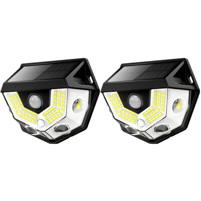 Scotch Lampe Solaire À Détecteur De Mouvement, Grand Angle 270°, Étanche Ip65, Éclairage De Sécurité Extérieur Pour Porte D'Entrée, Cour Et Garage (lot De 2) - Publicité Scotch Lampe Solaire À Détecteur De Mouvement, Grand Angle 270°, Étanche Ip65, Éclairage De Sécurité Extérieur Pour Porte D'Entrée, Cour Et Garage (lot De 2) - Publicité