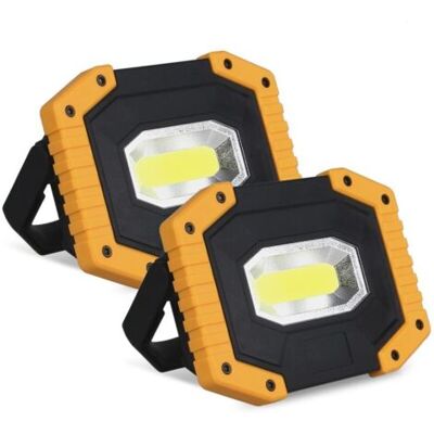 ABYSSE Projecteur Led Rechargeable 30w 2000 Lm Projecteur Chantier Lumière De Travail Avec 4x Batterie 3 Modes Lanterne Portable Projecteur Led Usb Pour Camping, Chantier, Garage, Atelier(2 Pack) - Publicité ABYSSE Projecteur Led Rechargeable 30w 2000 Lm Projecteur Chantier Lumière De Travail Avec 4x Batterie 3 Modes Lanterne Portable Projecteur Led Usb Pour Camping, Chantier, Garage, Atelier(2 Pack) - Publicité