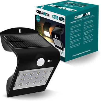 ECLAIRAGE DESIGN Lampe De Sécurité Extérieure Solaire Led Pir 1,5 W, Applique Murale De Jardin Étanche Ip65 Avec Détecteur De Mouvement, Éclairage Et Sécurité Extérieurs (noir) - Publicité ECLAIRAGE DESIGN Lampe De Sécurité Extérieure Solaire Led Pir 1,5 W, Applique Murale De Jardin Étanche Ip65 Avec Détecteur De Mouvement, Éclairage Et Sécurité Extérieurs (noir) - Publicité