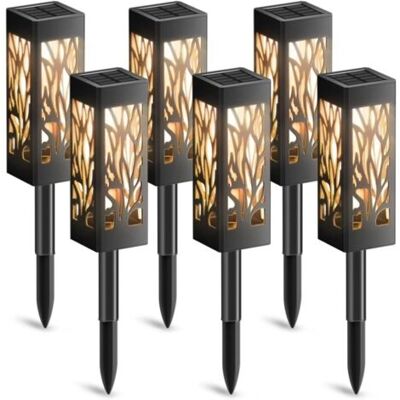 SCORPIO Lampe Solaire Exterieur Jardin, 6 Pièces Décoration Jardin Lanterne Solaire Avec Lumière Blanche Chaude, Ip65 Étanche Lumière Solaire Extérieure Auto On/off Pour Cour Outdoor Cour Pelouse - Publicité SCORPIO Lampe Solaire Exterieur Jardin, 6 Pièces Décoration Jardin Lanterne Solaire Avec Lumière Blanche Chaude, Ip65 Étanche Lumière Solaire Extérieure Auto On/off Pour Cour Outdoor Cour Pelouse - Publicité