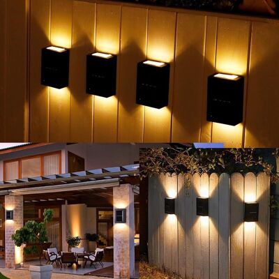 OEM Lot De 4 Lampes Solaires D'Extérieur Ip65 Étanches À Led Avec Marche/arrêt Automatique, Applique Murale Extérieure Solaire Pour Escaliers Extérieurs, Cour, Blanc Chaud, 20240201tun - Publicité OEM Lot De 4 Lampes Solaires D'Extérieur Ip65 Étanches À Led Avec Marche/arrêt Automatique, Applique Murale Extérieure Solaire Pour Escaliers Extérieurs, Cour, Blanc Chaud, 20240201tun - Publicité