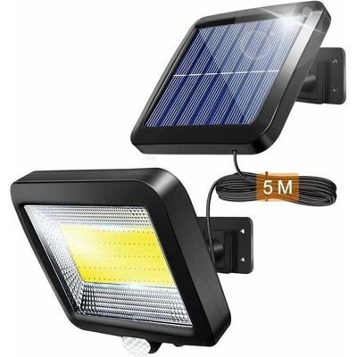 BRAST Ymyny Lampe Solaire Extérieur Avec Détecteur De Mouvements Infrarouge, 100cob Projecteur Led Extérieur Avec Detecteur, Eclairage De Sécurité, 500lm Étanche Ip65, Pour Jardin, Entrept, Entrée - Publicité BRAST Ymyny Lampe Solaire Extérieur Avec Détecteur De Mouvements Infrarouge, 100cob Projecteur Led Extérieur Avec Detecteur, Eclairage De Sécurité, 500lm Étanche Ip65, Pour Jardin, Entrept, Entrée - Publicité