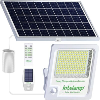OEM Projecteur Solaire Exterieur 3000lm 170led Avec Télécommande, 12000mah Lampe Solaire Extérieur Détecteur De Mouvement, Ip65 Étanche Éclairage Solaire(5m Câble) Pour Jardin,garage - Publicité OEM Projecteur Solaire Exterieur 3000lm 170led Avec Télécommande, 12000mah Lampe Solaire Extérieur Détecteur De Mouvement, Ip65 Étanche Éclairage Solaire(5m Câble) Pour Jardin,garage - Publicité