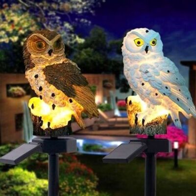 SCORPIO Lampe Led Imperméable À Énergie Solaire - Décoratif D'Extérieur - Hibou - Animal - Blanc - Publicité SCORPIO Lampe Led Imperméable À Énergie Solaire - Décoratif D'Extérieur - Hibou - Animal - Blanc - Publicité