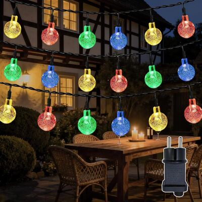 BALTERLEY Guirlande Lumineuse Extérieure Cristaux Boules 20m 200 Led Globe Guirlande Lumineuse Intérieure 8 Modes Étanche Ip44 Guirlande Lumineuse Électrique Avec Minuteur Pour Chambre Jardin Balcon - Publicité BALTERLEY Guirlande Lumineuse Extérieure Cristaux Boules 20m 200 Led Globe Guirlande Lumineuse Intérieure 8 Modes Étanche Ip44 Guirlande Lumineuse Électrique Avec Minuteur Pour Chambre Jardin Balcon - Publicité