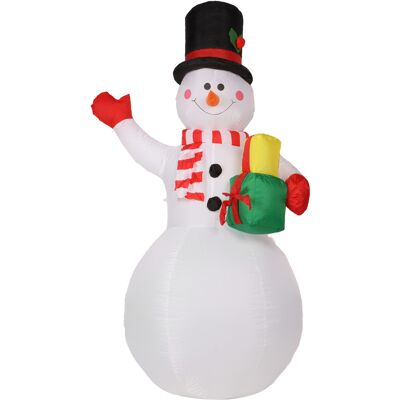 HEAT Bonhomme De Neige Gonflable De 1,5 M De Haut, Décorations De Noël Avec Led Colorées Rotatives Pour Jardin Extérieur, Prise Ue 220-240 V - Publicité HEAT Bonhomme De Neige Gonflable De 1,5 M De Haut, Décorations De Noël Avec Led Colorées Rotatives Pour Jardin Extérieur, Prise Ue 220-240 V - Publicité