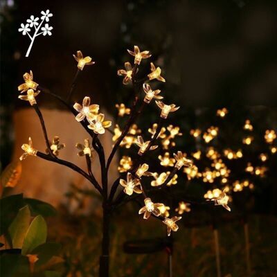 ACKERMAN Nouvelle Lampe Solaire Led Sakura Branch Pour Jardin Et Pelouse - Publicité ACKERMAN Nouvelle Lampe Solaire Led Sakura Branch Pour Jardin Et Pelouse - Publicité