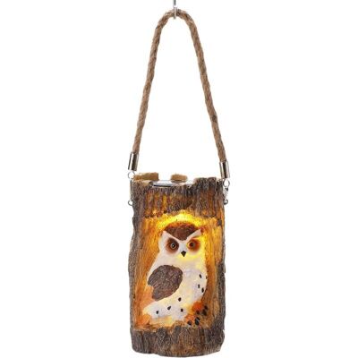 MOXIE Lanterne Solaire De Jardin, Lampe Solaire À Suspendre Avec Corde, Lampe D'Extérieur Étanche En Forme De Souche De Hibou Pour Terrasse, Cour, Allée, Décoration(10 X 18cm) - Publicité MOXIE Lanterne Solaire De Jardin, Lampe Solaire À Suspendre Avec Corde, Lampe D'Extérieur Étanche En Forme De Souche De Hibou Pour Terrasse, Cour, Allée, Décoration(10 X 18cm) - Publicité