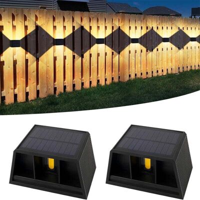 BRAST 2 Pièces Lampe Solaire Exterieur, 120°chaude Lumiere Solaire Exterieur, Eclairage Exterieur Solaire Vintage, Réglable Up Down Lumière Solaire Étanche Ip65, Pour Jardin Mur Clôture, Exterieures Jardin, - Publicité BRAST 2 Pièces Lampe Solaire Exterieur, 120°chaude Lumiere Solaire Exterieur, Eclairage Exterieur Solaire Vintage, Réglable Up Down Lumière Solaire Étanche Ip65, Pour Jardin Mur Clôture, Exterieures Jardin, - Publicité