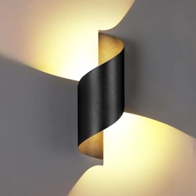 SCORPIO Applique Murale Led Étanche 12 W Ip65 En Aluminium, Style Moderne, Idéale Pour Les Cours, Jardins, Terrasses, Abords De Murs, Villas, Couloirs. Couleur : Blanc Chaud/noir - Publicité SCORPIO Applique Murale Led Étanche 12 W Ip65 En Aluminium, Style Moderne, Idéale Pour Les Cours, Jardins, Terrasses, Abords De Murs, Villas, Couloirs. Couleur : Blanc Chaud/noir - Publicité