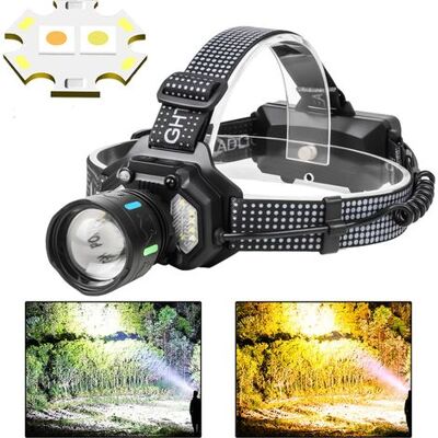 ABYSSE Lampe Frontale Led À Source Lumineuse Double Zoomable Ipree Avec Interrupteur De Détection, Projecteur Led À Longue Portée Et Forte Luminosité Pour Une Utilisation En Extérieur Et Longue Durée De Vie. Publicité ABYSSE Lampe Frontale Led À Source Lumineuse Double Zoomable Ipree Avec Interrupteur De Détection, Projecteur Led À Longue Portée Et Forte Luminosité Pour Une Utilisation En Extérieur Et Longue Durée De Vie. Publicité