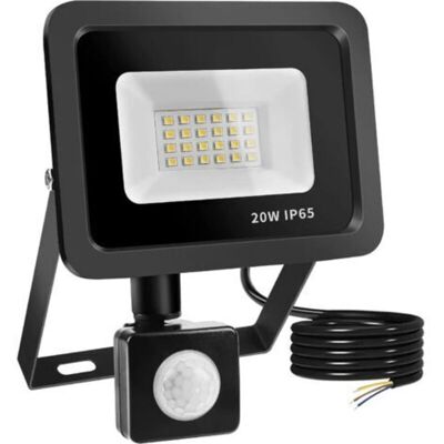 BRAST 20w Projecteur Led Avec Détecteur De Mouvement, 24 Leds Spot Led Extérieur Avec Détecteur Ip65 Etanche, Projecteur Led Eclairage Exterieur 6500k Pour Jardin, Patio, Garage, Entrée [classe Énergétique - Publicité BRAST 20w Projecteur Led Avec Détecteur De Mouvement, 24 Leds Spot Led Extérieur Avec Détecteur Ip65 Etanche, Projecteur Led Eclairage Exterieur 6500k Pour Jardin, Patio, Garage, Entrée [classe Énergétique - Publicité