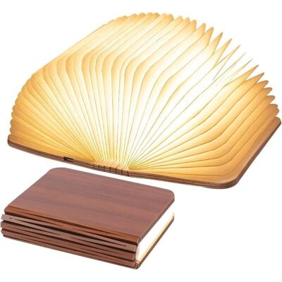 ENLENK Lampe De Livre Led Pliante En Bois, Lampe De Table Led En Noyer, Veilleuse Usb, Lampe De Livre Rechargeable, Lumière D'Ambiance, Lampe De Livre Magnétique Pliable À 360° (9 X 12 X 2,5 Cm) - Publicité ENLENK Lampe De Livre Led Pliante En Bois, Lampe De Table Led En Noyer, Veilleuse Usb, Lampe De Livre Rechargeable, Lumière D'Ambiance, Lampe De Livre Magnétique Pliable À 360° (9 X 12 X 2,5 Cm) - Publicité
