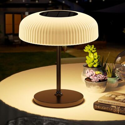 ACKERMAN Lampe De Table Led Solaire Ip44 Avec Variateur Tactile Et Batterie, Câble De Charge Usb-c, Lampe De Lecture, Lampe Led, Élégante Pour L'Extérieur Et L'Intérieur, Idéale Pour Balcon, Jardin - Publicité ACKERMAN Lampe De Table Led Solaire Ip44 Avec Variateur Tactile Et Batterie, Câble De Charge Usb-c, Lampe De Lecture, Lampe Led, Élégante Pour L'Extérieur Et L'Intérieur, Idéale Pour Balcon, Jardin - Publicité