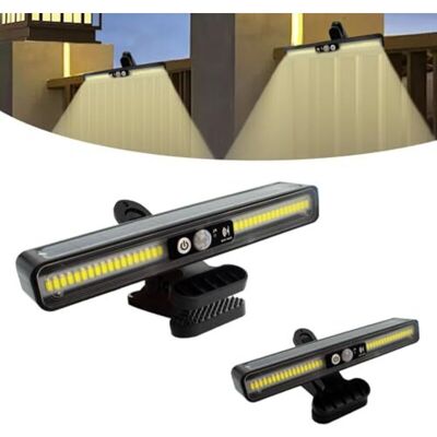 Scotch Lampes Solaires D'Extérieur, Lot De 2 Lampes Solaires À Pince Avec Détecteur De Mouvement, 2 Options De Montage, 3 Modes, Applique Murale Avec 36 Led, Lampe Solaire Étanche Ip65 Pour Jardin, Clôtures, - Publicité Scotch Lampes Solaires D'Extérieur, Lot De 2 Lampes Solaires À Pince Avec Détecteur De Mouvement, 2 Options De Montage, 3 Modes, Applique Murale Avec 36 Led, Lampe Solaire Étanche Ip65 Pour Jardin, Clôtures, - Publicité
