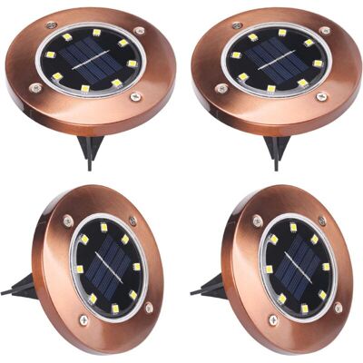 OEM Lampe Solaire De Jardin, 8 Led 4 Packs Lampe Solaire Extérieure Led Étanche Lampe Enterrée À Led, Lampadaire Solaire Éclairage De Patio Décoration De Fête De Chemin De Cour (blanc Chaud) - Publicité OEM Lampe Solaire De Jardin, 8 Led 4 Packs Lampe Solaire Extérieure Led Étanche Lampe Enterrée À Led, Lampadaire Solaire Éclairage De Patio Décoration De Fête De Chemin De Cour (blanc Chaud) - Publicité