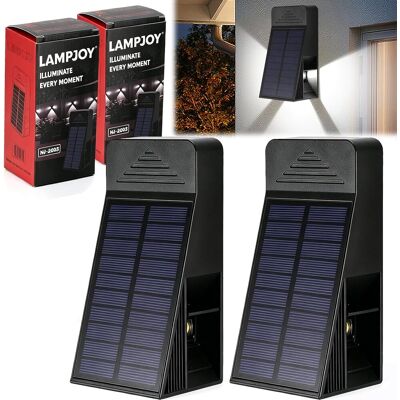 OEM Lot De 2 Applique Solaire Extérieur Lumière Froide, Orientable À 120° Éclairage Sur Trois Côtés Applique Murale Solaire, Étanches Ip65 Lampes Solaires D'Extérieur - Publicité OEM Lot De 2 Applique Solaire Extérieur Lumière Froide, Orientable À 120° Éclairage Sur Trois Côtés Applique Murale Solaire, Étanches Ip65 Lampes Solaires D'Extérieur - Publicité