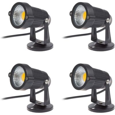 Melissa Ersandy – Lot De 4 Spots Led 3w 220v Orientables – Éclairage Extérieur Ip65 – Construction En Aluminium – Tête Réglable Pour Lumière Ciblée - Publicité Melissa Ersandy – Lot De 4 Spots Led 3w 220v Orientables – Éclairage Extérieur Ip65 – Construction En Aluminium – Tête Réglable Pour Lumière Ciblée - Publicité
