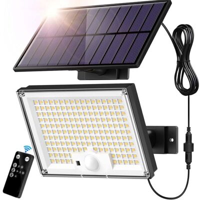 OEM Applique Extérieure De 172 Led, Avec Détecteur De Mouvement , Spot Solaire Ip65, Lampes Solaires Pour Extérieur Et Garage, Lampes De Jardin Avec Câble De 5 M - Publicité OEM Applique Extérieure De 172 Led, Avec Détecteur De Mouvement , Spot Solaire Ip65, Lampes Solaires Pour Extérieur Et Garage, Lampes De Jardin Avec Câble De 5 M - Publicité