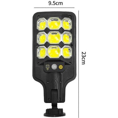 FLAMMKRAFT Lampadaire Solaire Ultra-lumineux Avec Détecteur De Mouvement Pir, Éclairage Extérieur Pour Cour, Alimentation Solaire, Sécurité - Publicité FLAMMKRAFT Lampadaire Solaire Ultra-lumineux Avec Détecteur De Mouvement Pir, Éclairage Extérieur Pour Cour, Alimentation Solaire, Sécurité - Publicité