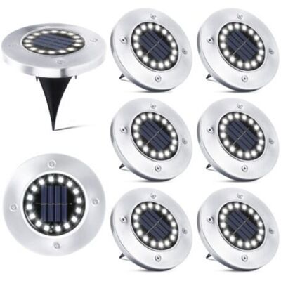 ENLENK 16 Led Lampe Solaire Extérieur-8 Pièces Spot Solaire Jardin Etanche Lampadaire Pour Passerelle Chemin Terrasse Cour Souterraine Encastrer Pelouse- - Publicité ENLENK 16 Led Lampe Solaire Extérieur-8 Pièces Spot Solaire Jardin Etanche Lampadaire Pour Passerelle Chemin Terrasse Cour Souterraine Encastrer Pelouse- - Publicité