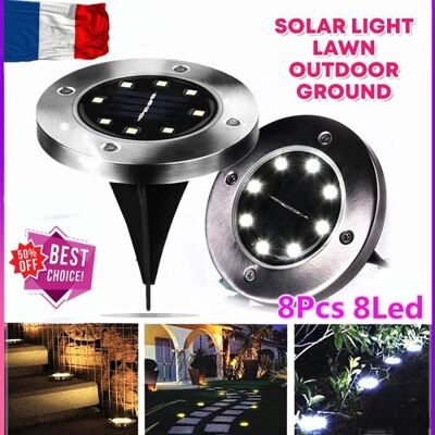 Cellfast Lampes Solaires Extérieures - Décorations De Jardin - 8pcs 8led - Blanc Chaud - Ip65 - Publicité Cellfast Lampes Solaires Extérieures - Décorations De Jardin - 8pcs 8led - Blanc Chaud - Ip65 - Publicité
