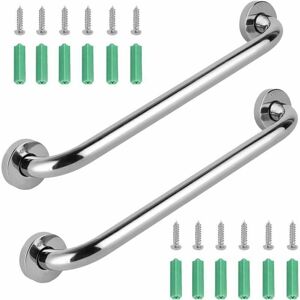 OEM Vurahome - 2 Pcs Acier Inoxydable Barre D'Appui De Bain,barre D'Appui En Inox Murale Robuste Poignée,barre D'Appui Inox Poignée, Sécurité Grab Bar Pour Baignoire Douche Toilette 30cm - Publicité OEM Vurahome - 2 Pcs Acier Inoxydable Barre D'Appui De Bain,barre D'Appui En Inox Murale Robuste Poignée,barre D'Appui Inox Poignée, Sécurité Grab Bar Pour Baignoire Douche Toilette 30cm - Publicité