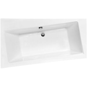 Baignoire asymétrique gauche Besco Infinity 160x100cm - Noir mat - Baignoire - Publicité Baignoire asymétrique gauche Besco Infinity 160x100cm - Noir mat - Baignoire - Publicité