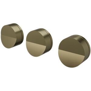 Cristina Ondyna - Bain Douche Mural 2 Sorties Or Brosse Pa16296i - Publicité Cristina Ondyna - Bain Douche Mural 2 Sorties Or Brosse Pa16296i - Publicité