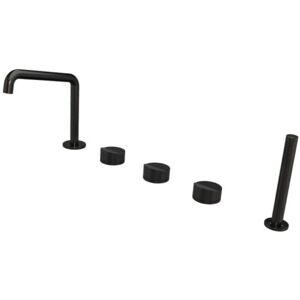 Cristina Ondyna - Mélangeur Bain Douche Sur Gorge Piega Chromé Noir Brossé Pvd Piega Pa12175i - Publicité Cristina Ondyna - Mélangeur Bain Douche Sur Gorge Piega Chromé Noir Brossé Pvd Piega Pa12175i - Publicité