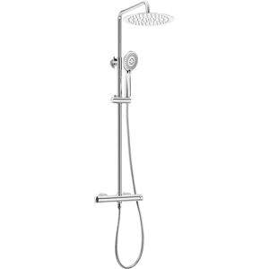 BB BUYBATH Colonne De Douche Avec Mitigeur Thermostatique Finition Chromée Pomme De Douche Ronde - Harty - Publicité BB BUYBATH Colonne De Douche Avec Mitigeur Thermostatique Finition Chromée Pomme De Douche Ronde - Harty - Publicité