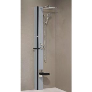 Colonne De Douche Hydromassante Novellini Line 1 Argent 215 Cm-gris-gris-- - Publicité Colonne De Douche Hydromassante Novellini Line 1 Argent 215 Cm-gris-gris-- - Publicité