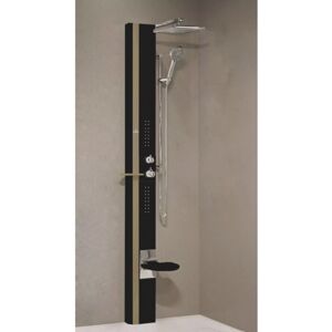 Colonne De Douche Hydromassante Novellini Line 1 Noir 215 Cm-noir-noir-- - Publicité Colonne De Douche Hydromassante Novellini Line 1 Noir 215 Cm-noir-noir-- - Publicité