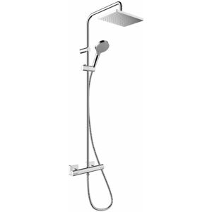 Hansgrohe - Vernis Shape - Set de douche Showerpipe 230 avec thermostat, chrome 26286000 - Publicité