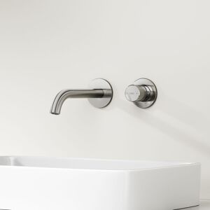 Robinet Lavabo Mural, Robinet De Lavabo Type Caché Convient Pour Le Montage Mural, Robinets De Salle De Bain, Corps En Laiton, Anthracite Mat - Emke - Publicité Robinet Lavabo Mural, Robinet De Lavabo Type Caché Convient Pour Le Montage Mural, Robinets De Salle De Bain, Corps En Laiton, Anthracite Mat - Emke - Publicité