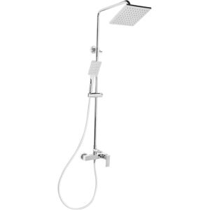 BELIANI Ensemble de Douche avec Mitigeur Moderne en Laiton Suspension Murale Argenté Catagena - Publicité BELIANI Ensemble de Douche avec Mitigeur Moderne en Laiton Suspension Murale Argenté Catagena - Publicité