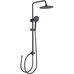 SOFETIY MAX Ensemble De Douche, Colonne De Douche Ronde Sans Robinetterie, Douche De Tête À Effet Pluie Et Douchette À 4 Jets, Hauteur Réglable De 74 À 112 Cm Pour La Douche Et La Baignoire, Noir - Publicité SOFETIY MAX Ensemble De Douche, Colonne De Douche Ronde Sans Robinetterie, Douche De Tête À Effet Pluie Et Douchette À 4 Jets, Hauteur Réglable De 74 À 112 Cm Pour La Douche Et La Baignoire, Noir - Publicité