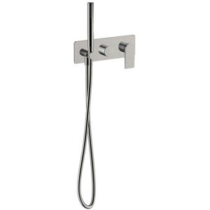 Cristina Ondyna - Façade Douche/bain Douche 2 Sorties Metal Brosse Ba60277 - Publicité Cristina Ondyna - Façade Douche/bain Douche 2 Sorties Metal Brosse Ba60277 - Publicité