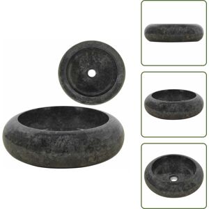 Vidaxl - Lavabo 40 X 12 Cm Marbre Noir - Lavabo En Marbre - Lavabo Noir - Lavabo Rond - Meuble De Salle De Bain - Robinet De Lavabo - Publicité Vidaxl - Lavabo 40 X 12 Cm Marbre Noir - Lavabo En Marbre - Lavabo Noir - Lavabo Rond - Meuble De Salle De Bain - Robinet De Lavabo - Publicité