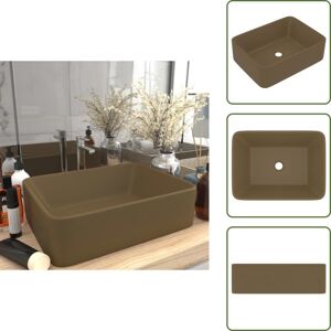 Vidaxl - Lavabo De Luxe Crème Mat 41x30x12 Cm Céramique - Lavabo - Lavabo Céramique - Lavabo Rectangle - Meuble Salle De Bain - Décoration Salle De Bain - Publicité Vidaxl - Lavabo De Luxe Crème Mat 41x30x12 Cm Céramique - Lavabo - Lavabo Céramique - Lavabo Rectangle - Meuble Salle De Bain - Décoration Salle De Bain - Publicité