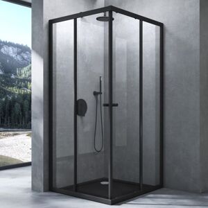 MAI & MAI Mai&mai - Cabine De Douche Noir 100x90cm Paroi De Douche Deux Portes Coulissantes Verre Trempé Transparent Avec Revêtement Nano Easy Clean Rav16k-plus - Publicité MAI & MAI Mai&mai - Cabine De Douche Noir 100x90cm Paroi De Douche Deux Portes Coulissantes Verre Trempé Transparent Avec Revêtement Nano Easy Clean Rav16k-plus - Publicité