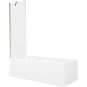 Mexen - Cubik Baignoire Rectangulaire 170 X 70 Cm Avec Habillage Et Paroi 1 Volet 60 Cm, Transparent, Doré - 550317070x9506000050 - Publicité Mexen - Cubik Baignoire Rectangulaire 170 X 70 Cm Avec Habillage Et Paroi 1 Volet 60 Cm, Transparent, Doré - 550317070x9506000050 - Publicité