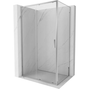 Mexen - Exo Cabine De Douche Coulissante 100 X 85 Cm, Transparent, Chrome - 8151-100-085-01-00 - Publicité Mexen - Exo Cabine De Douche Coulissante 100 X 85 Cm, Transparent, Chrome - 8151-100-085-01-00 - Publicité