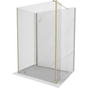 Mexen - Kioto Paroi De Douche Walk-in 110 X 80 X 30 Cm, Transparent, Doré - 800-110-080-221-50-00-030 - Publicité Mexen - Kioto Paroi De Douche Walk-in 110 X 80 X 30 Cm, Transparent, Doré - 800-110-080-221-50-00-030 - Publicité