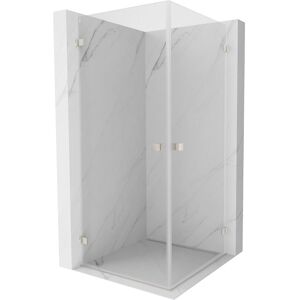 Mexen Lunar-b Duo Cabine De Douche Pivotante 85 X 85 Cm, Transparent, Nickel Brossé - 832-085l-085p-97-00 - Publicité Mexen Lunar-b Duo Cabine De Douche Pivotante 85 X 85 Cm, Transparent, Nickel Brossé - 832-085l-085p-97-00 - Publicité